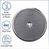 American Built Pro Clean-Out Cover Plate, 5-1/4 in. Diameter Plastic Flat Chrome 105FC P1